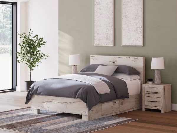 Lawroy Queen Panel Bed with Storage - Image 2