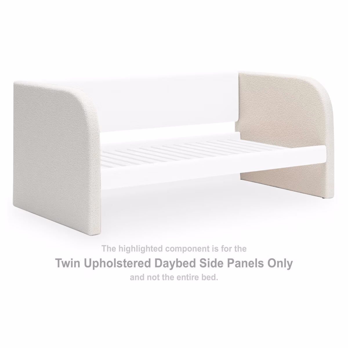 Arloster Twin Upholstered Daybed Side Panels - Image 2