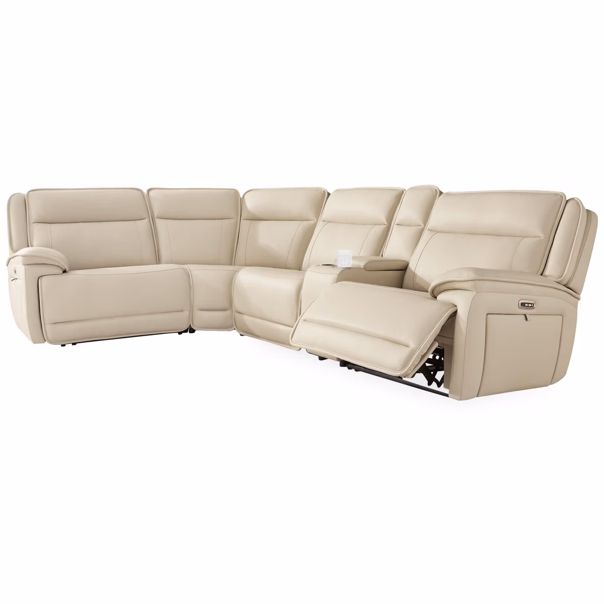 Double Deal 5-Piece Reclining Sectional with Console - Image 2