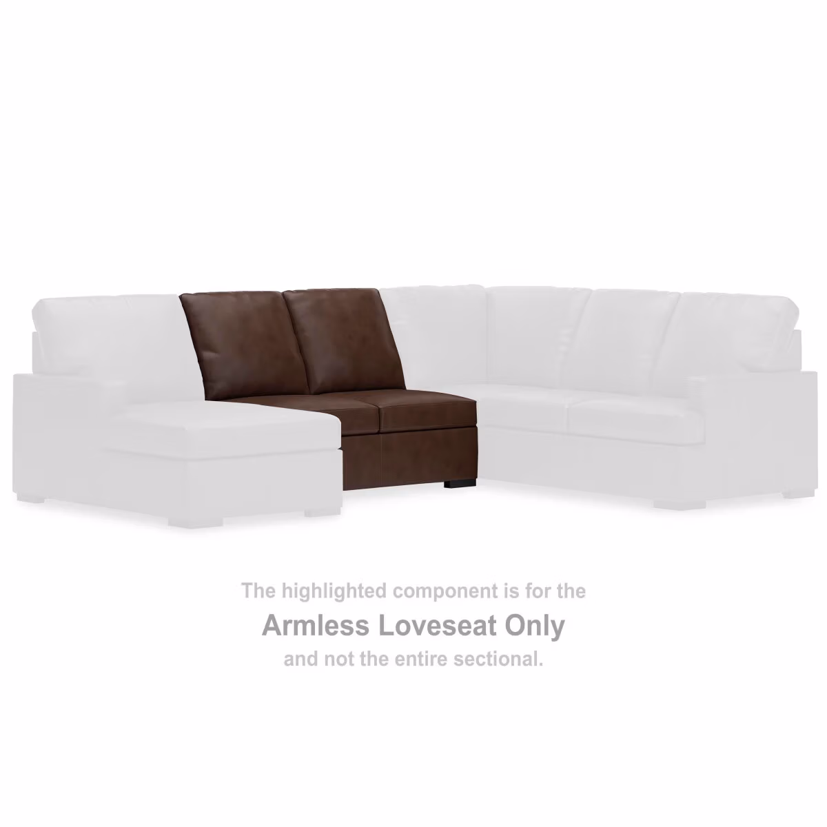 McDowlan Armless Loveseat - Image 3