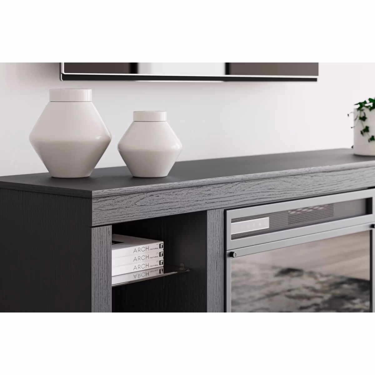 Cayberry 60" TV Stand with Electric Fireplace - Image 13