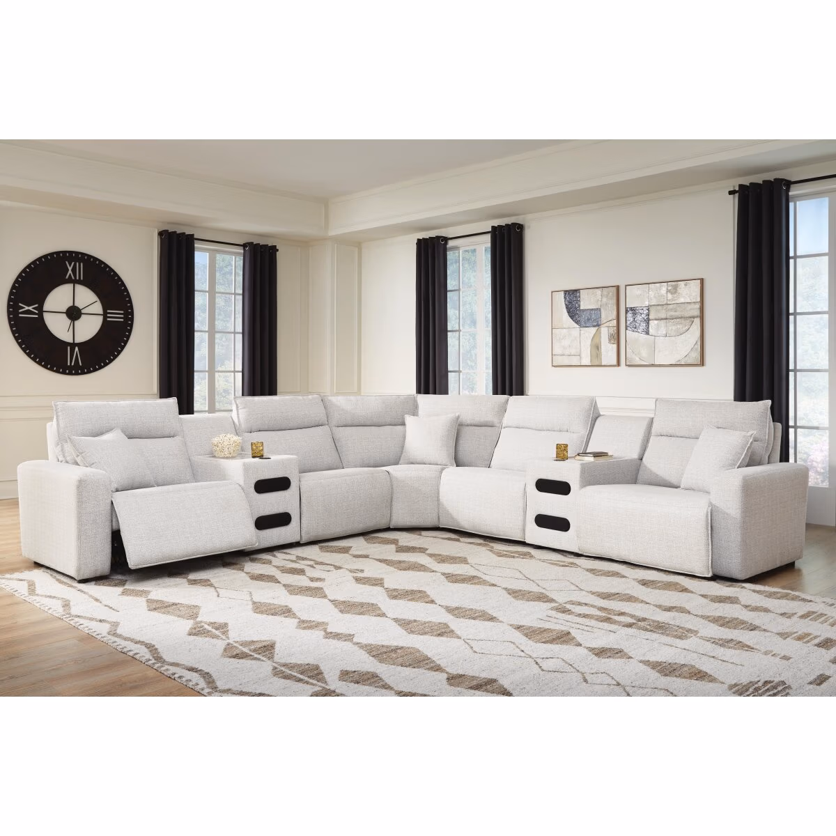 Modmax II 7-Piece Power Reclining Sectional with Audio Consoles - Image 3