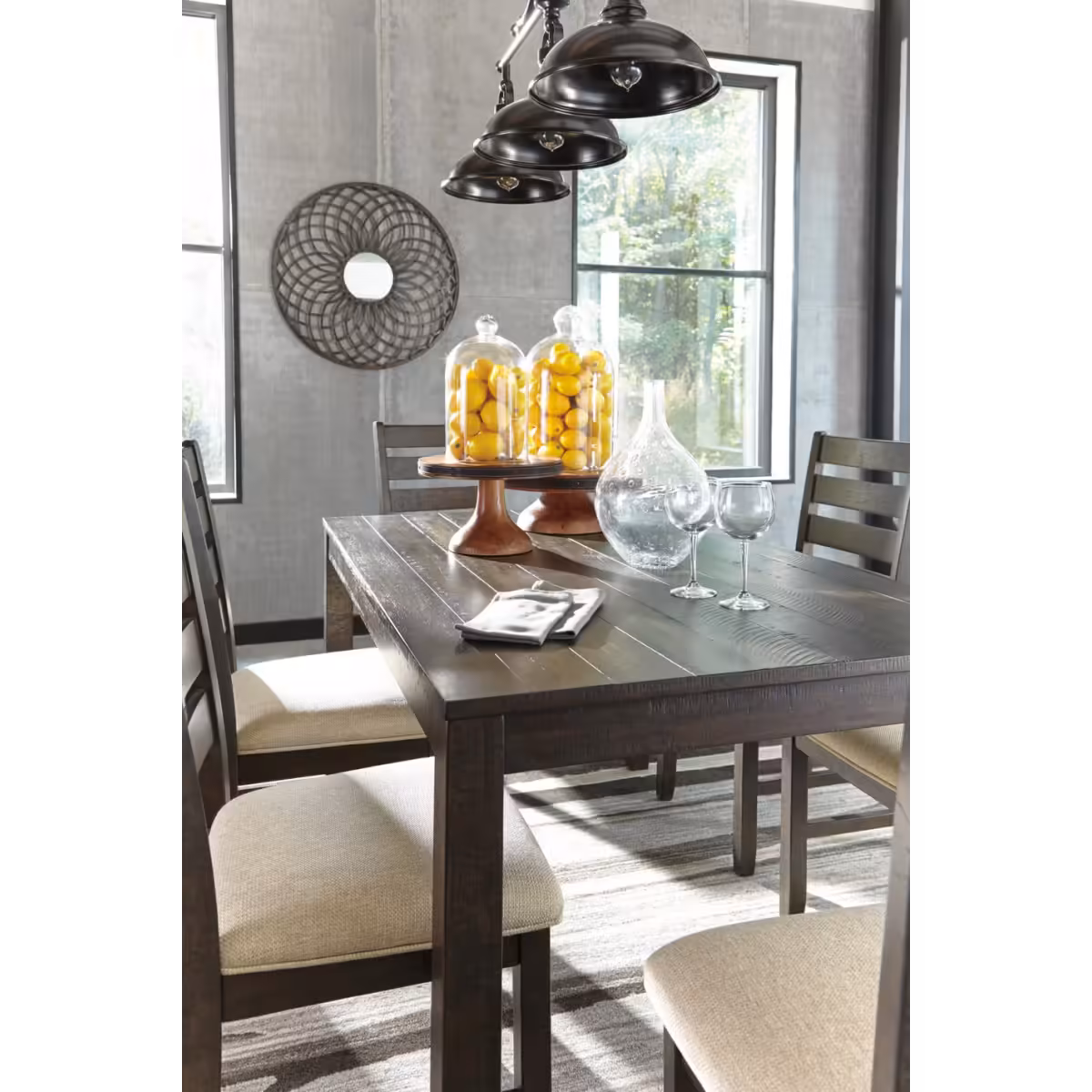 Rokane Dining Table and Chairs (Set of 7) - Image 4