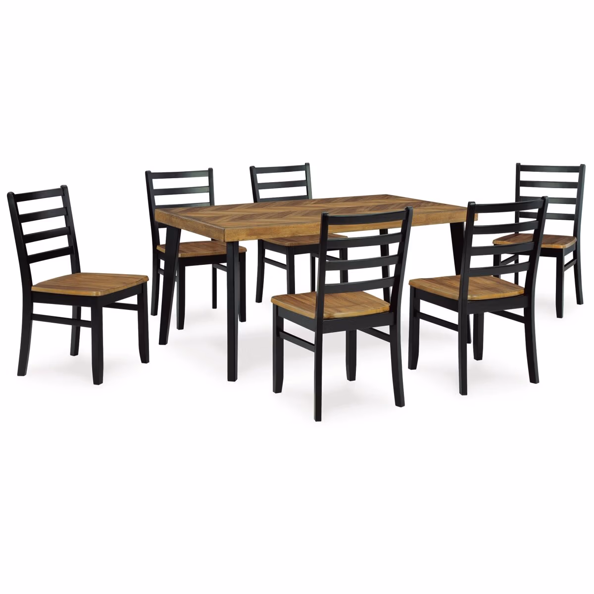 Blondon Dining Table and 6 Chairs (Set of 7) - Image 2