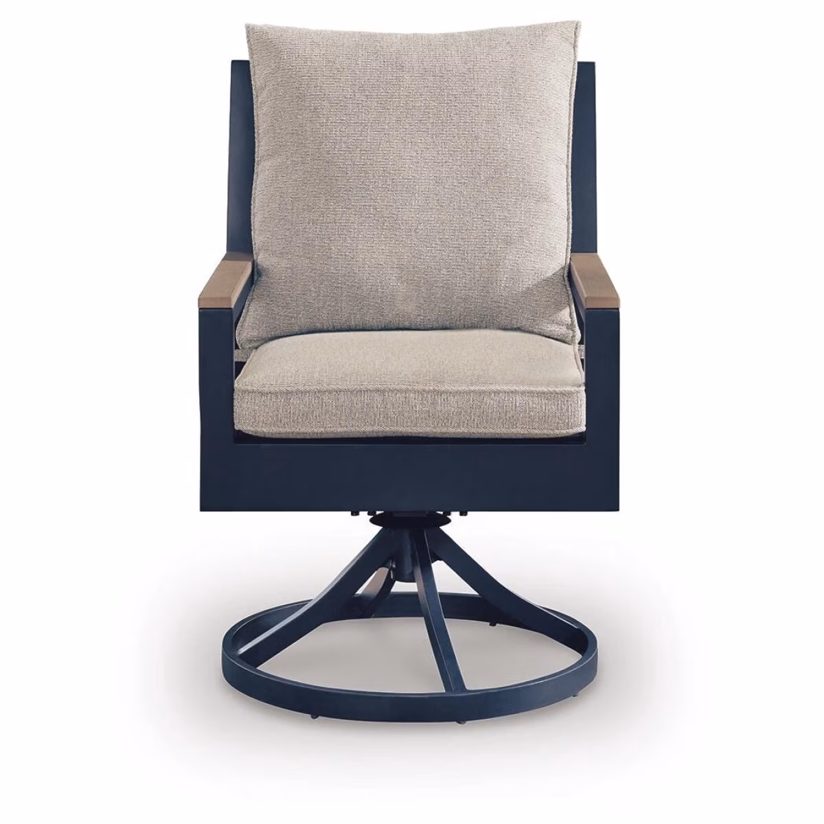 East Beach Outdoor Swivel Chair with Cushion (Set of 2) - Image 5
