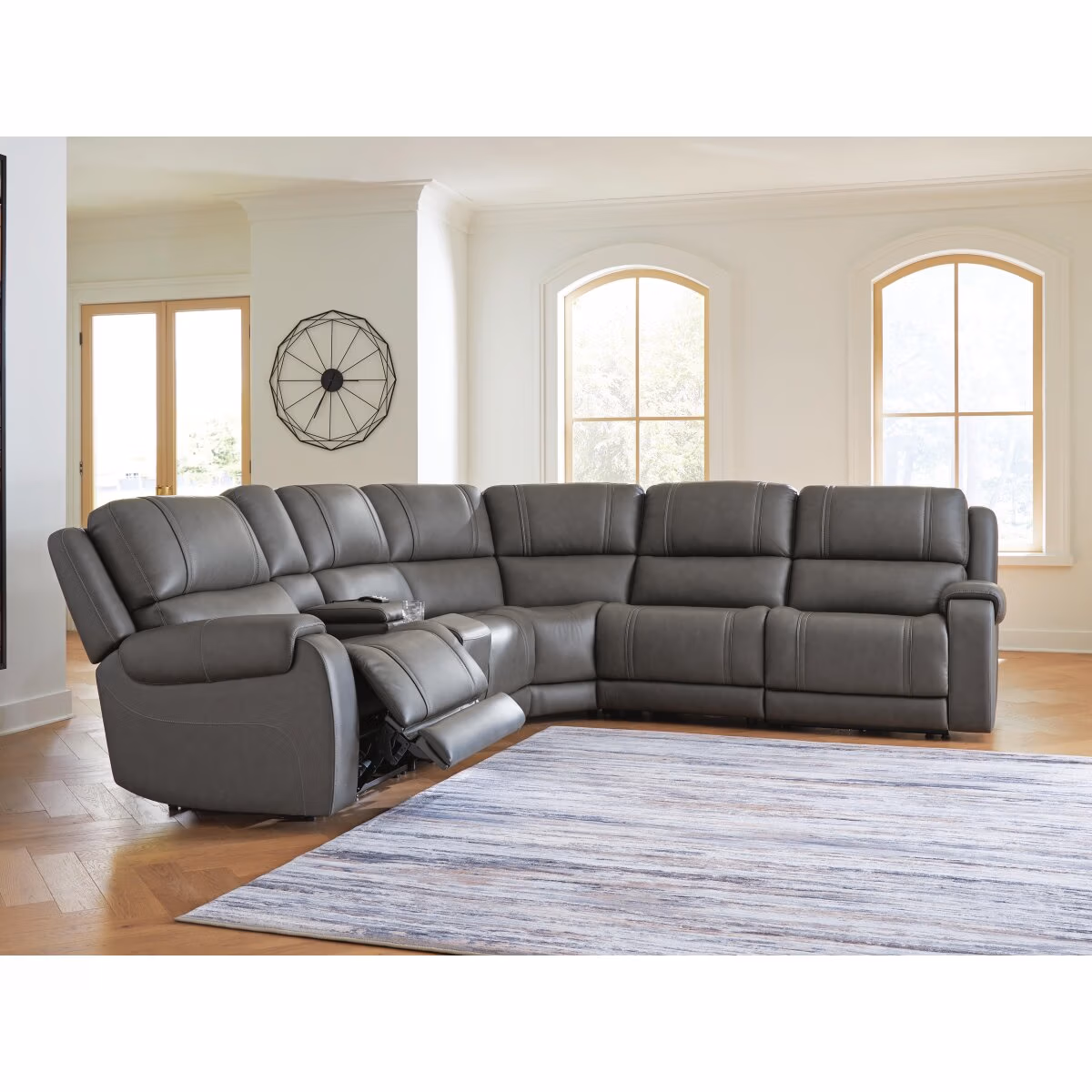 5Z - Pittson 6-Piece Power Reclining Sectional - Image 2