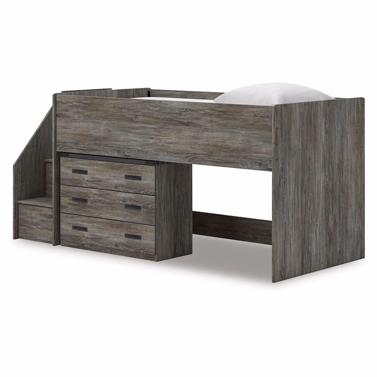 Frandern Twin Loft Bed with Drawer Storage - Image 5