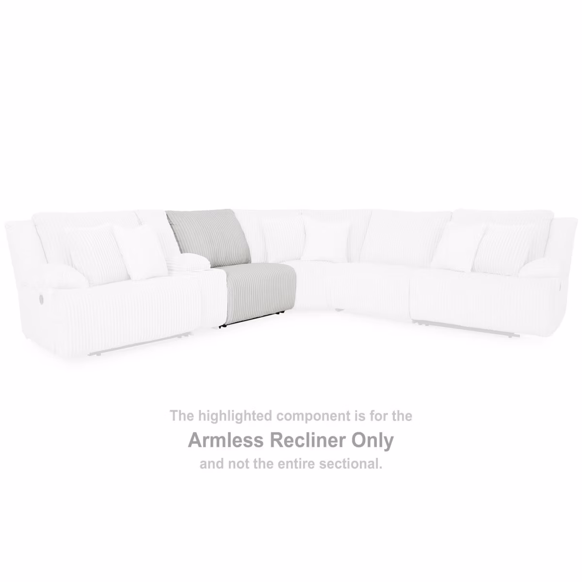 Top Tier Armless Recliner - Image 3