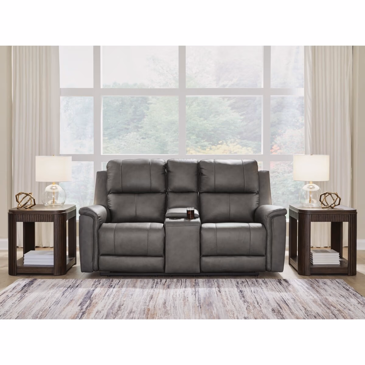 Bleckley Power Reclining Loveseat with Console - Image 3