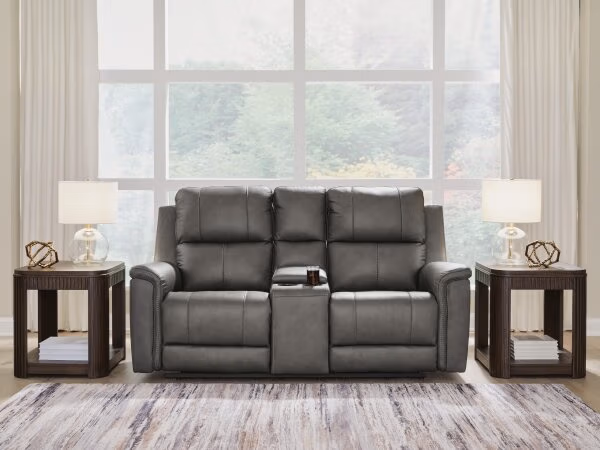 Bleckley Power Reclining Loveseat with Console - Image 3