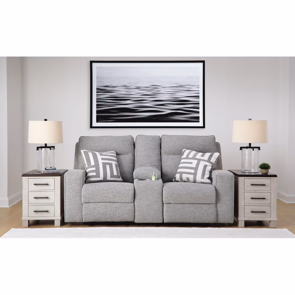 Biscoe Power Reclining Loveseat with Console - Image 3