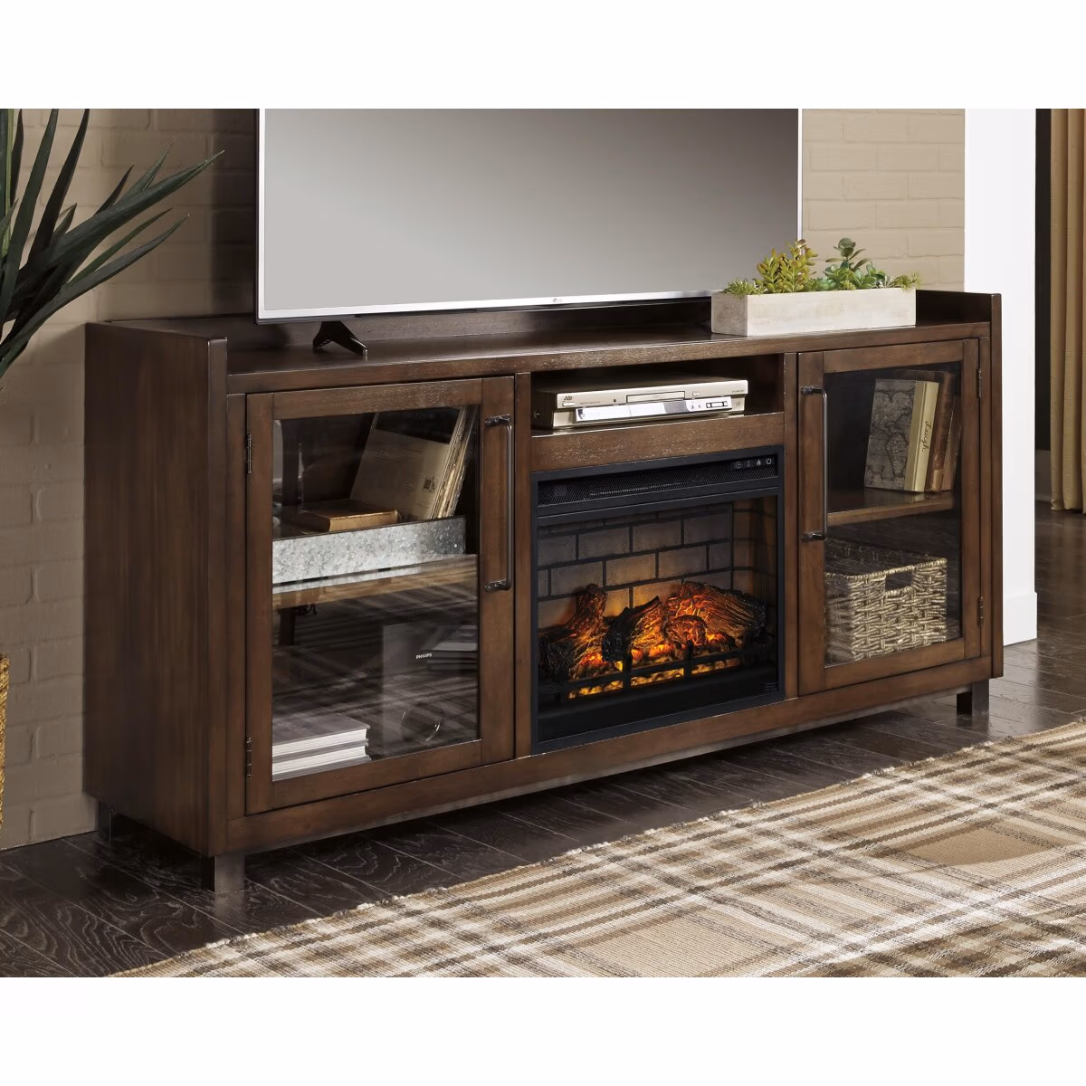 Starmore 70" TV Stand with Electric Fireplace - Image 3