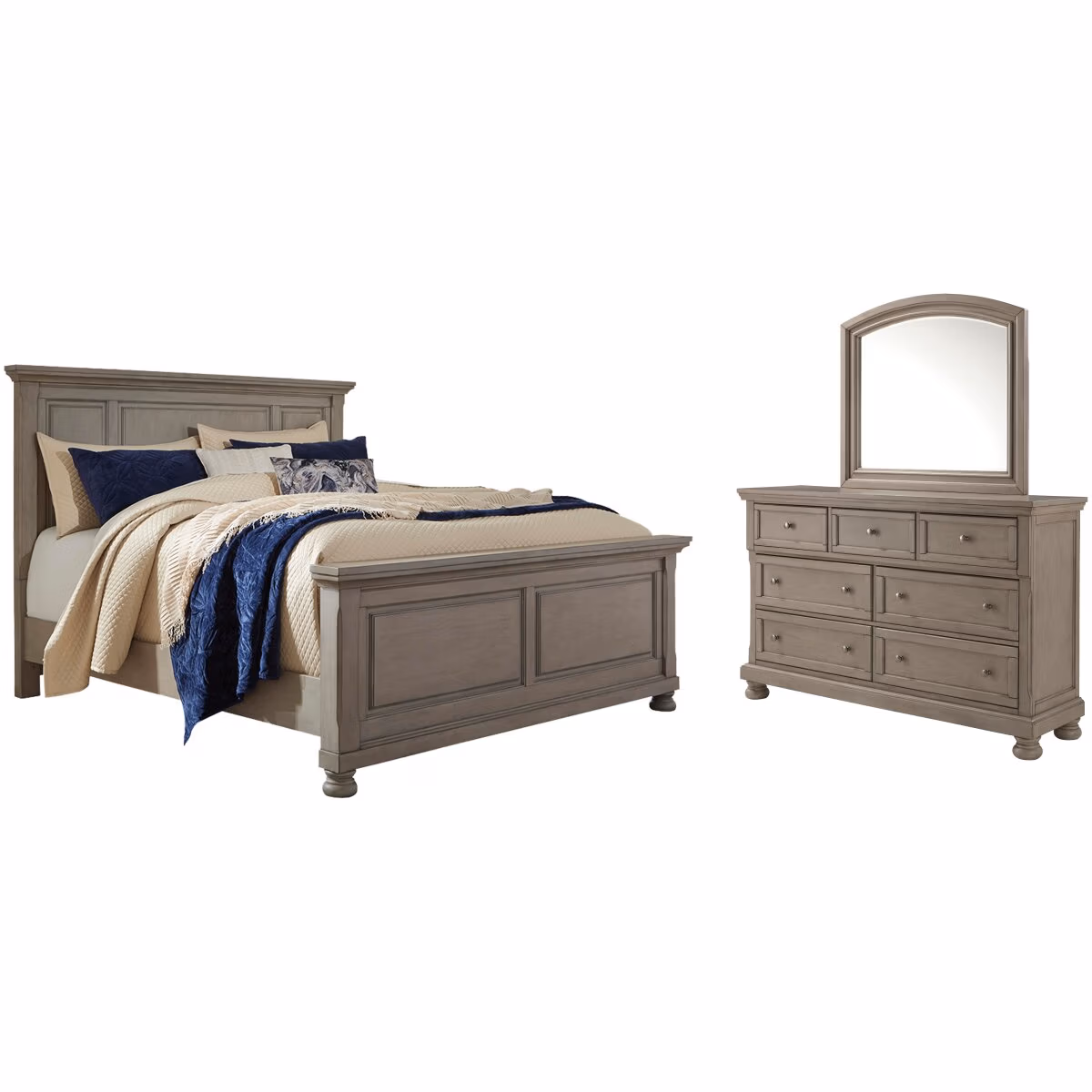 Lettner Queen Panel Bed, Dresser and Mirror - Image 2