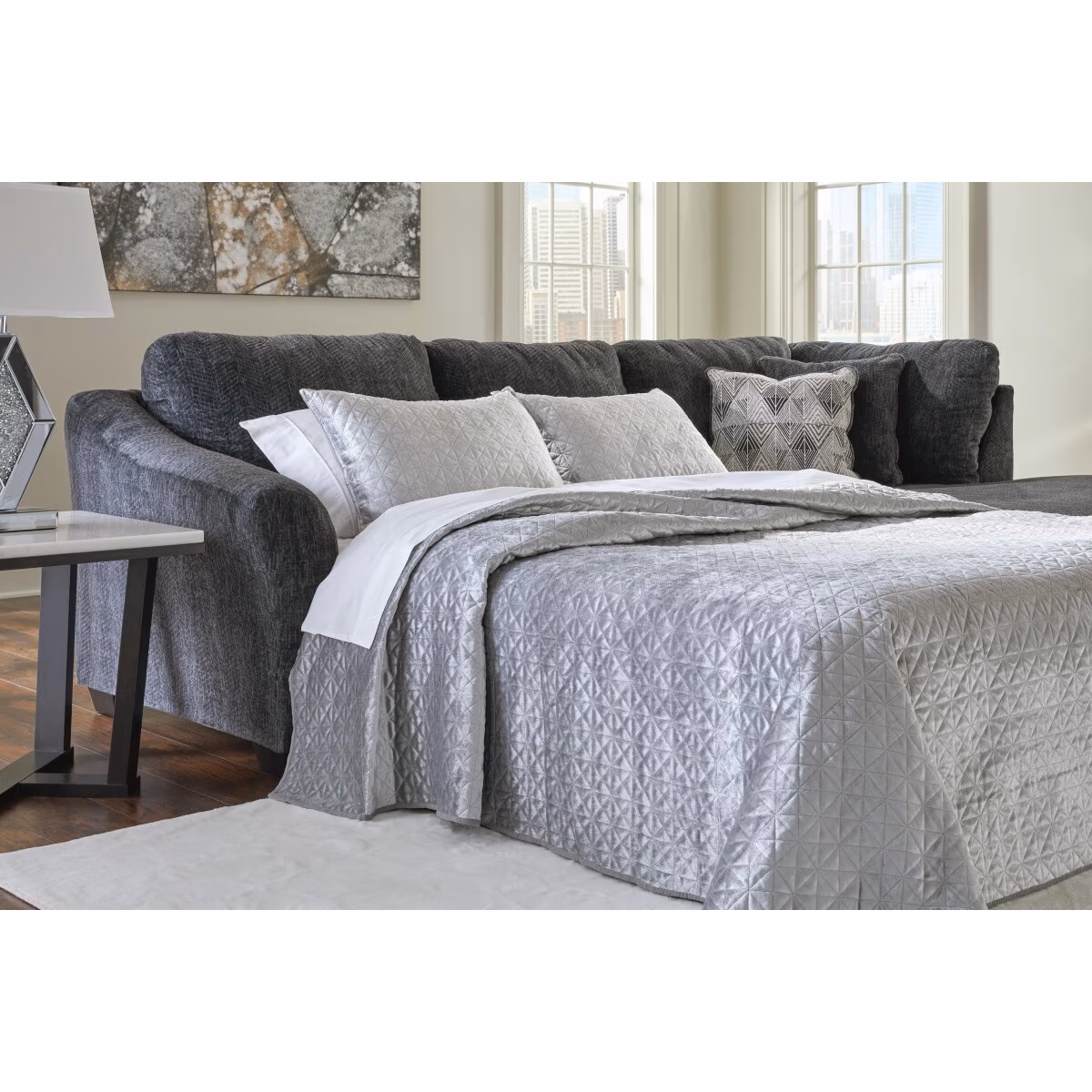 Biddeford Left-Arm Facing Full Sofa Sleeper - Image 4