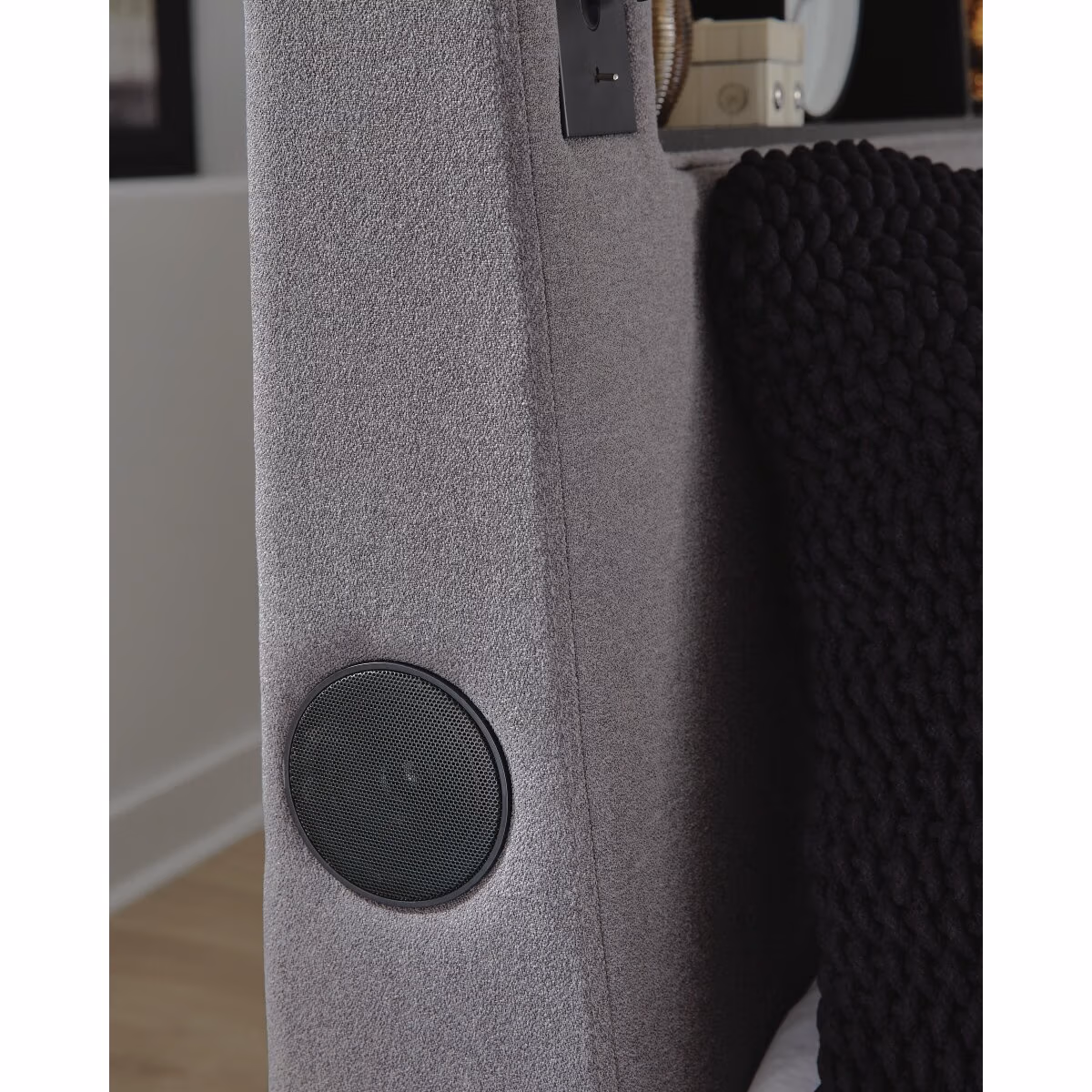 Finigale King Upholstered Bed with Wireless Audio - Image 19