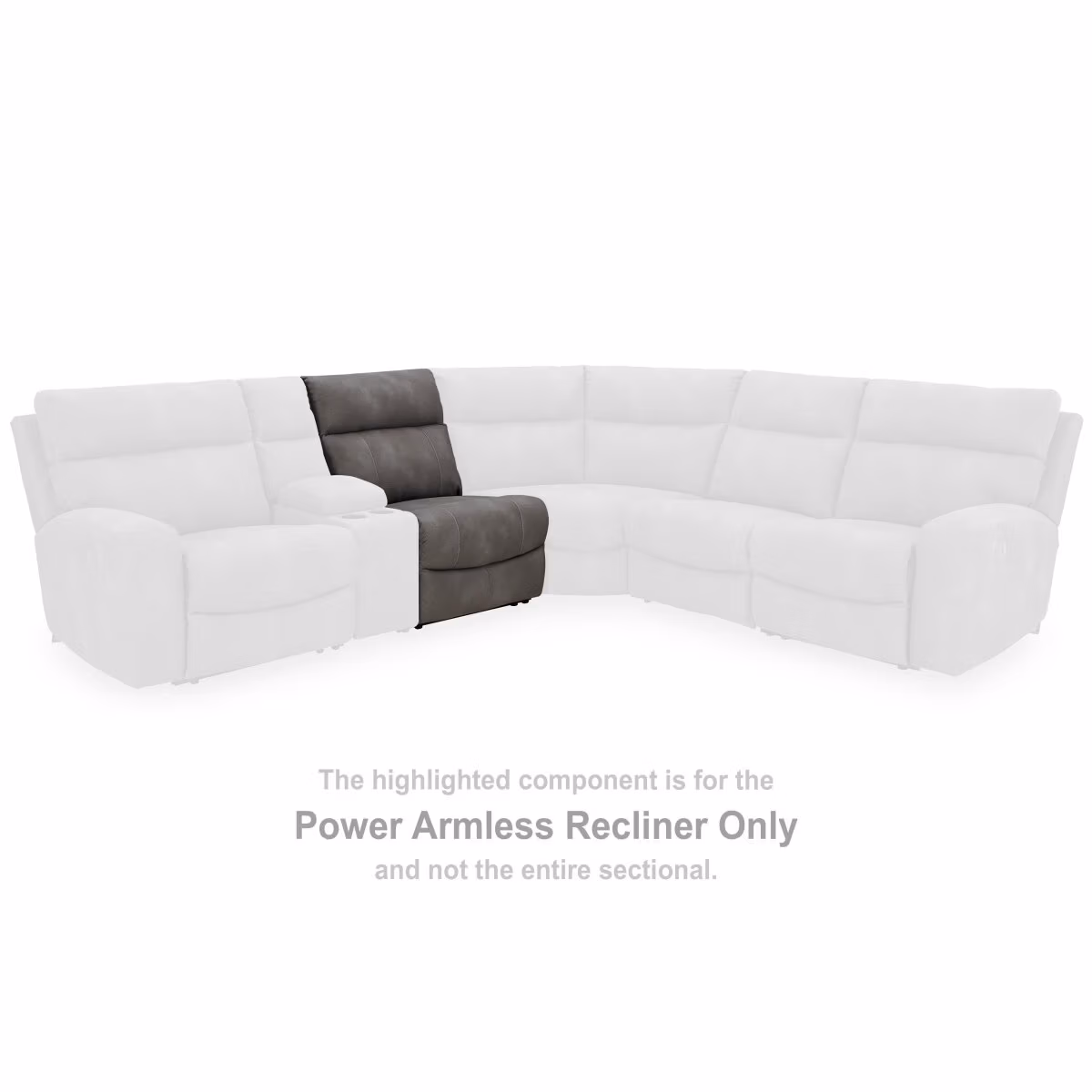 Next-Gen Durapella Power Armless Recliner - Image 3