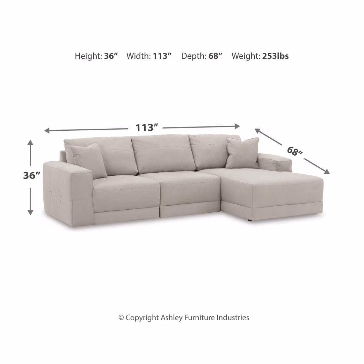 Next-Gen Gaucho 3-Piece Sectional Sofa with Chaise - Image 5
