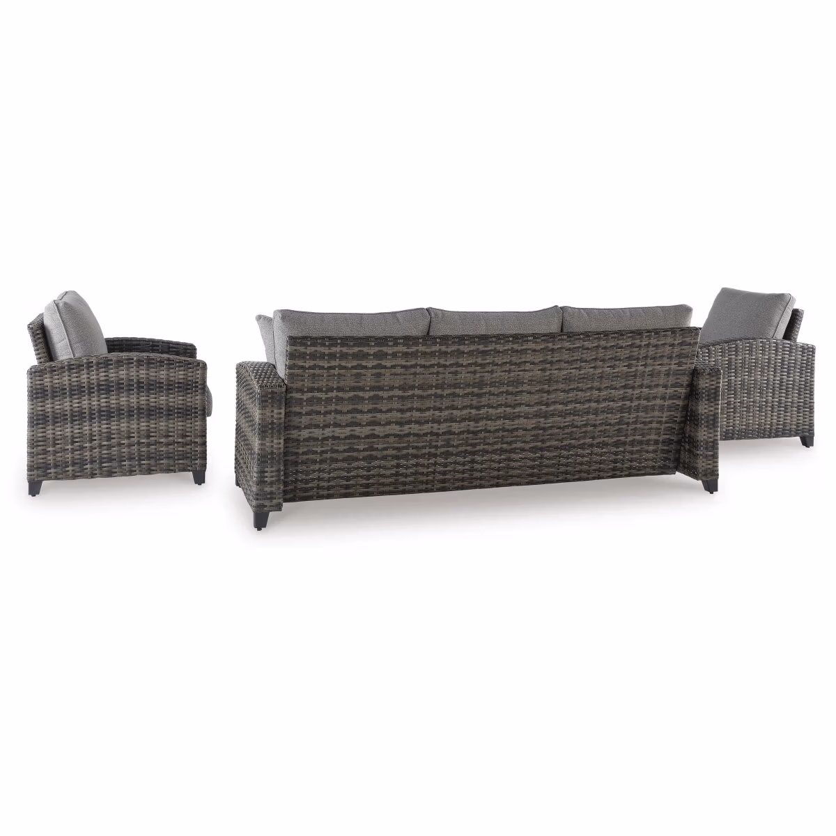 Oasis Court Outdoor Sofa/Chairs/Table Set (Set of 4) - Image 5
