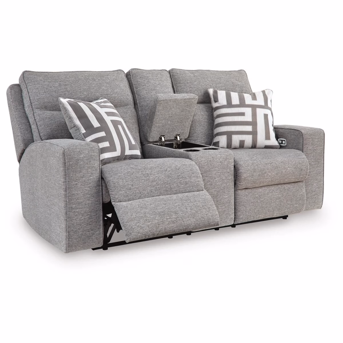 Biscoe Power Reclining Loveseat with Console - Image 4