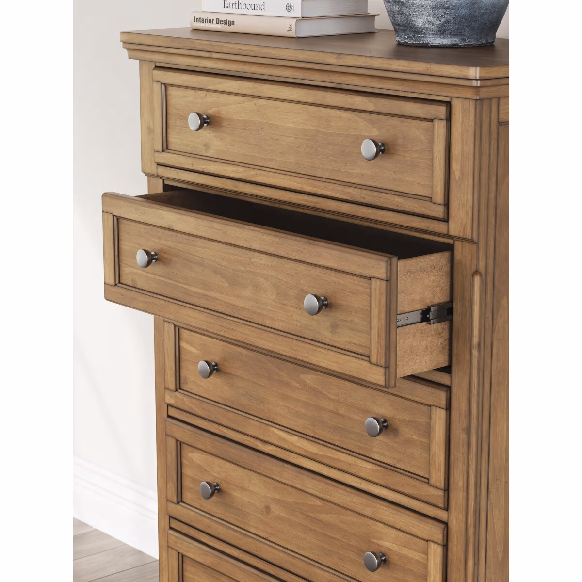 Feddinger King Panel Storage Bed, Dresser, Mirror, Chest and Nightstand - Image 36