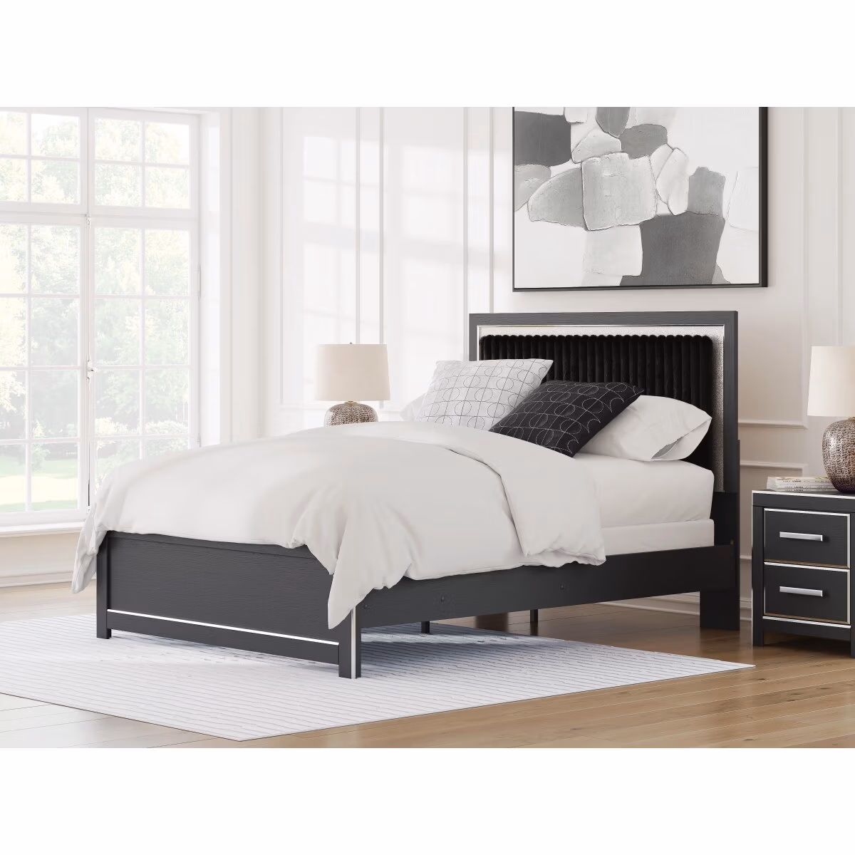 Zuraleus Queen Upholstered Panel Bed - Image 3
