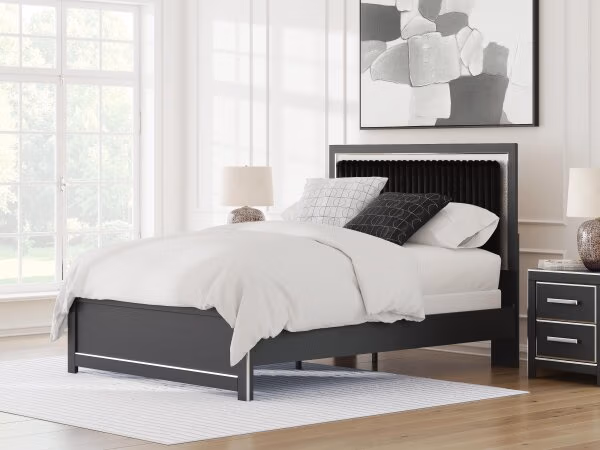 Zuraleus Queen Upholstered Panel Bed - Image 3