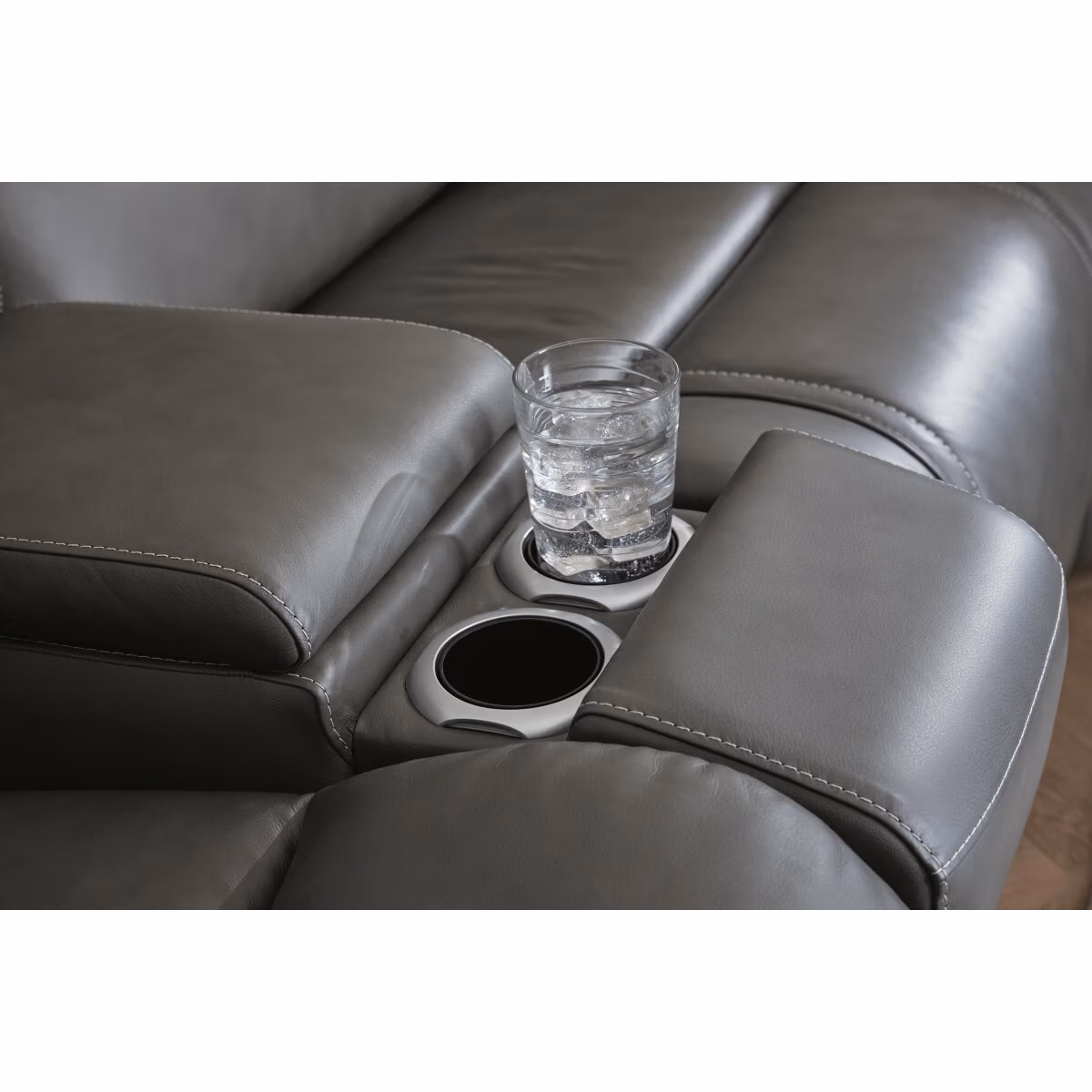 5Z - Pittson 3-Piece Power Reclining Sectional Loveseat with Console - Image 6