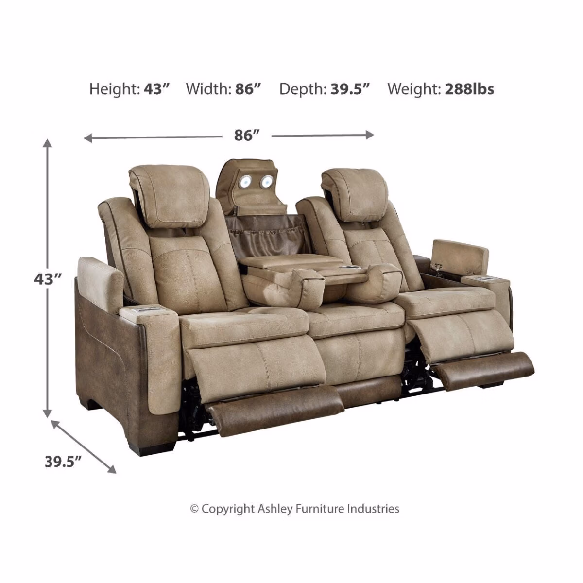 Next-Gen Durapella Power Reclining Sofa - Image 5
