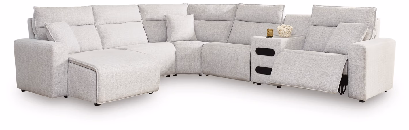 Modmax II 6-Piece Reclining Sectional with Chaise and Audio Console