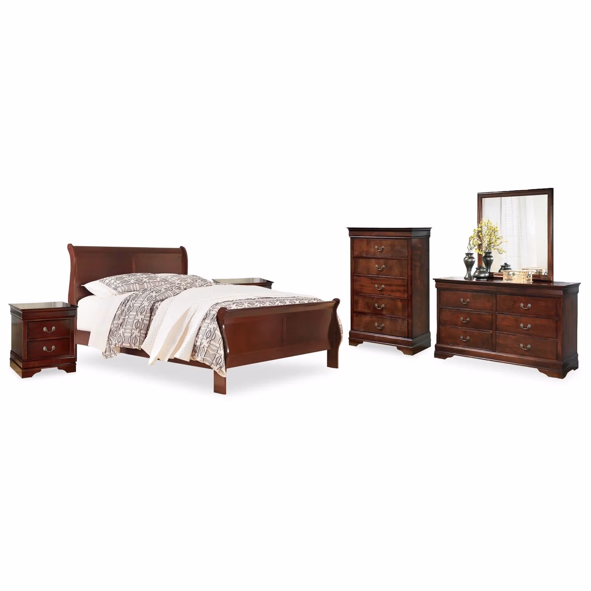Alisdair King Sleigh Bed, Dresser, Mirror, Chest and 2 Nightstands - Image 3