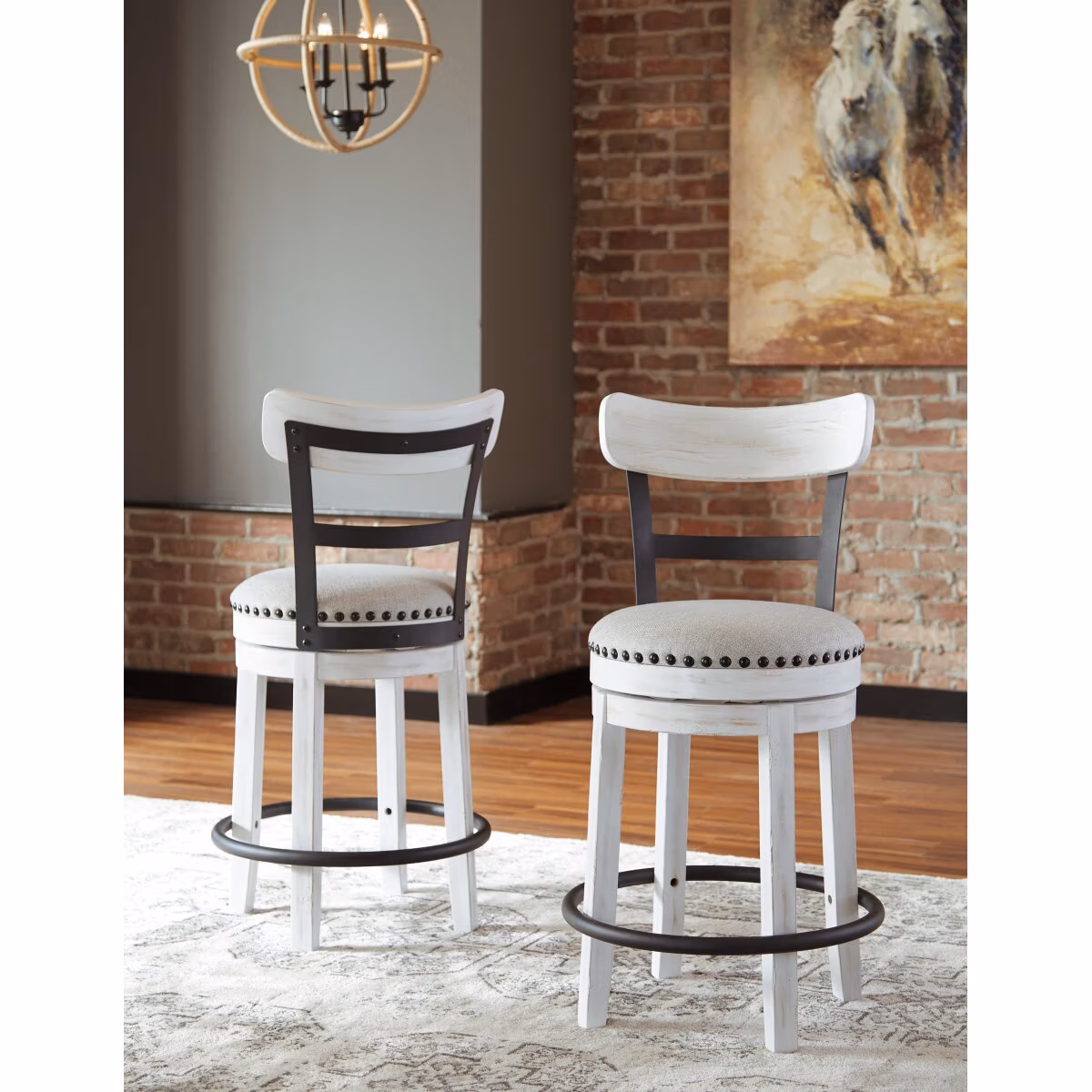 Valebeck Counter Height Dining Table and 6 Barstools - Image 12