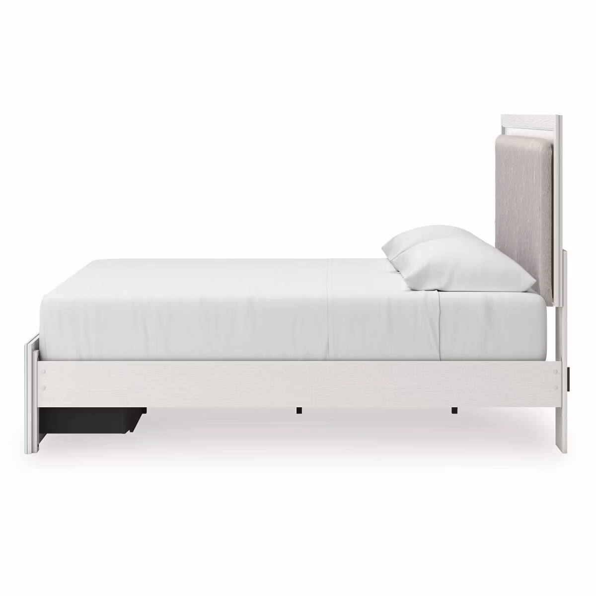 Zuraleus King Upholstered Panel Platform Storage Bed - Image 7