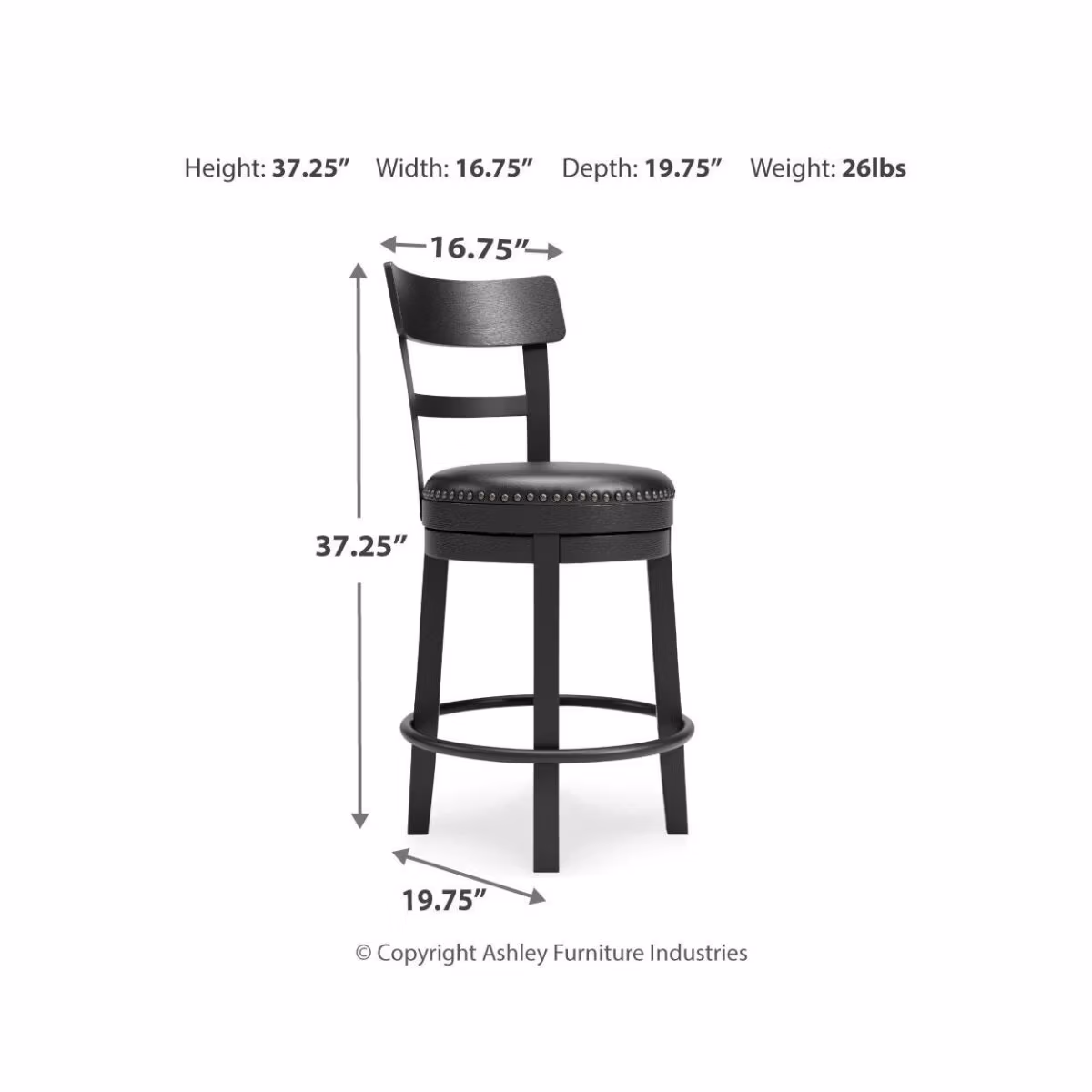 Valebeck Counter Height Bar Stool - Image 5