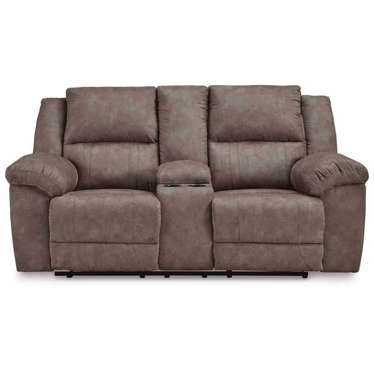 Laresview Reclining Loveseat with Console - Image 5