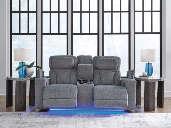 Studio Cave Power Reclining Loveseat with Console - Image 8