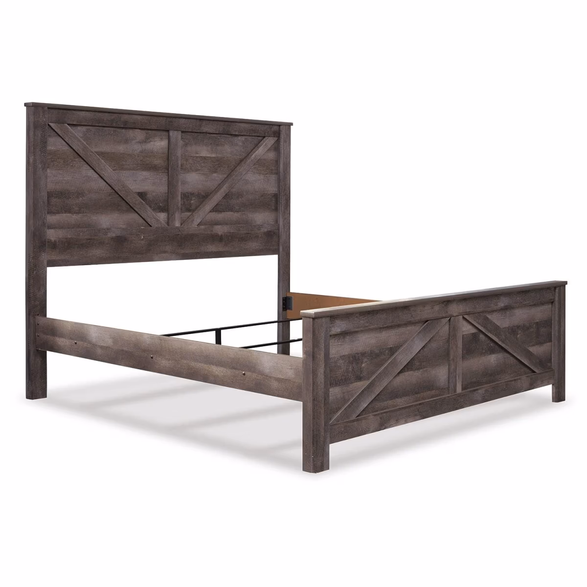 Wynnlow King Crossbuck Panel Bed - Image 6