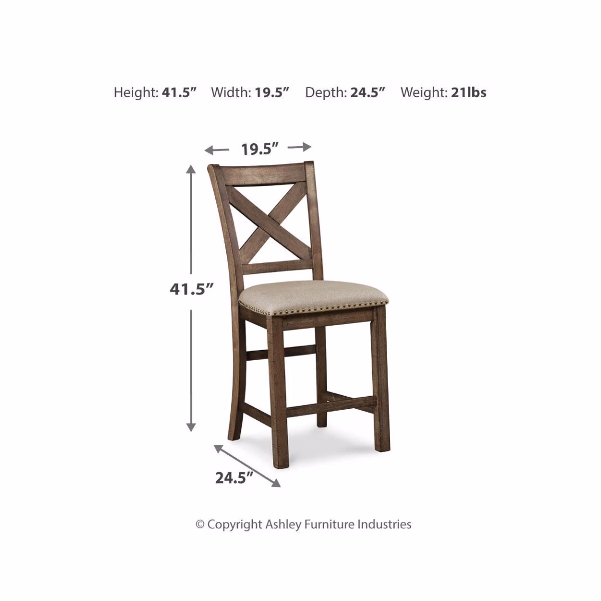 Moriville Counter Height Dining Table and 2 Barstools and Bench - Image 5