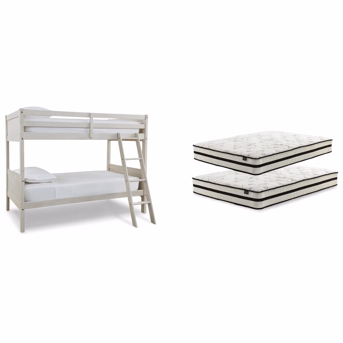 Robbinsdale Bunk Bed and Mattresses - Image 2