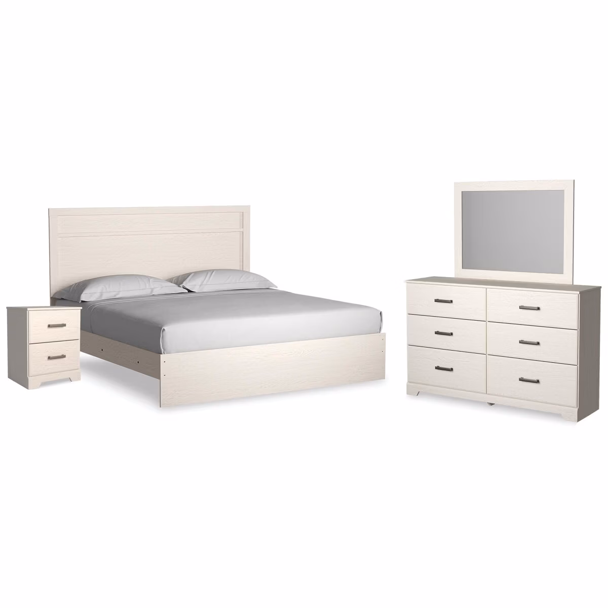 Stelsie King Panel Bed with Dresser, Mirror and Nightstand - Image 2