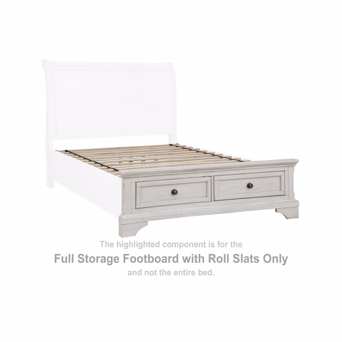 Robbinsdale Full Storage Footboard with Roll Slats - Image 3