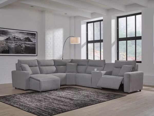 Modmax II 6-Piece Power Reclining Sectional with Chaise and Console - Image 3