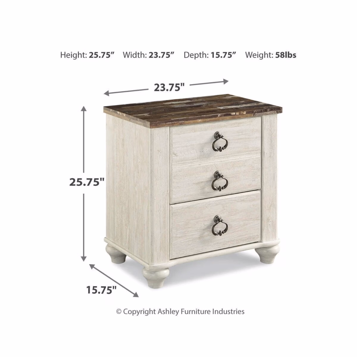 Willowton Nightstand - Image 5
