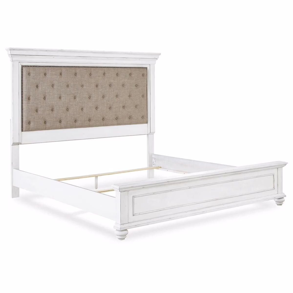 Kanwyn Queen Upholstered Panel Bed, Dresser, Mirror, and Nightstand - Image 7