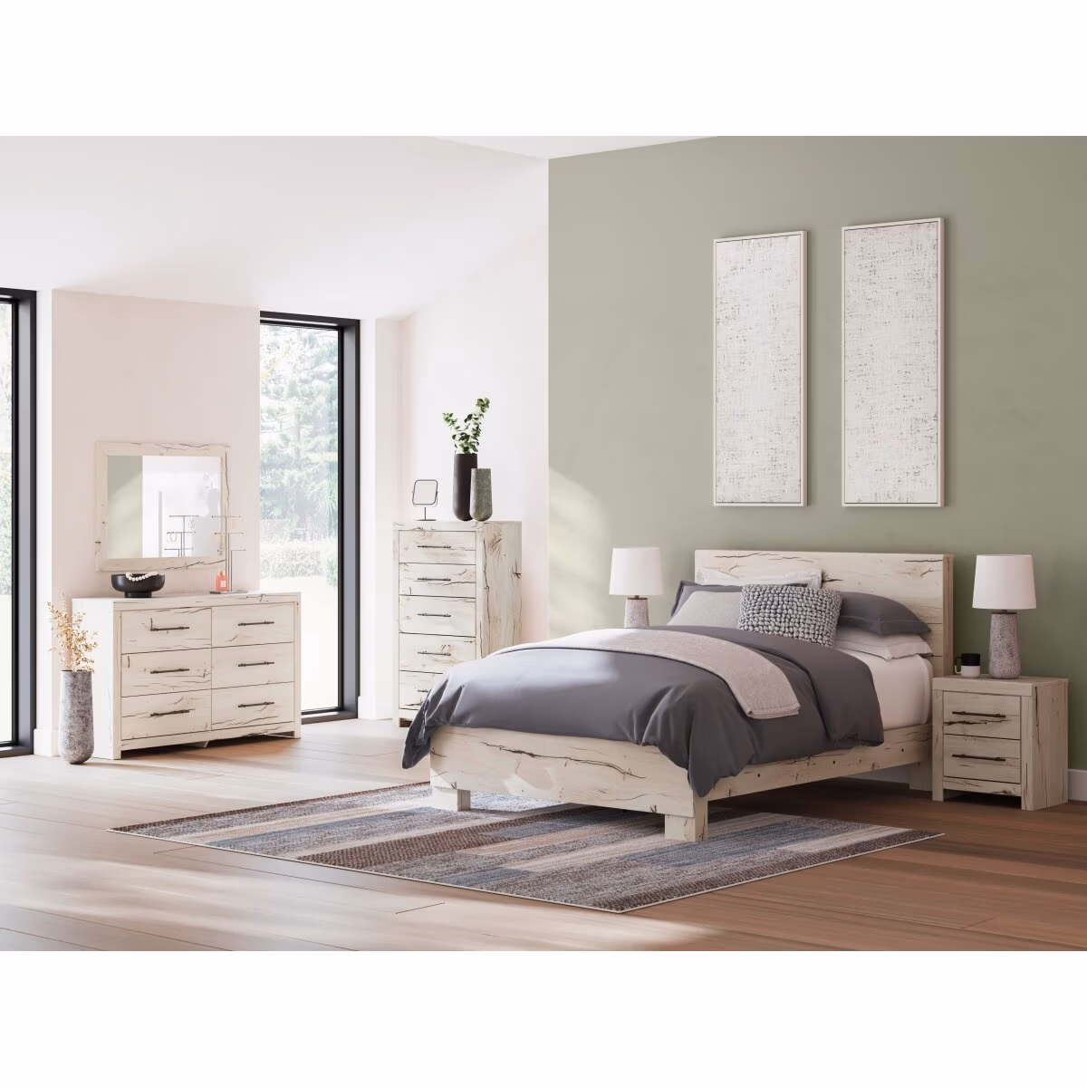 Lawroy Queen Panel Bed, Dresser and Mirror - Image 13