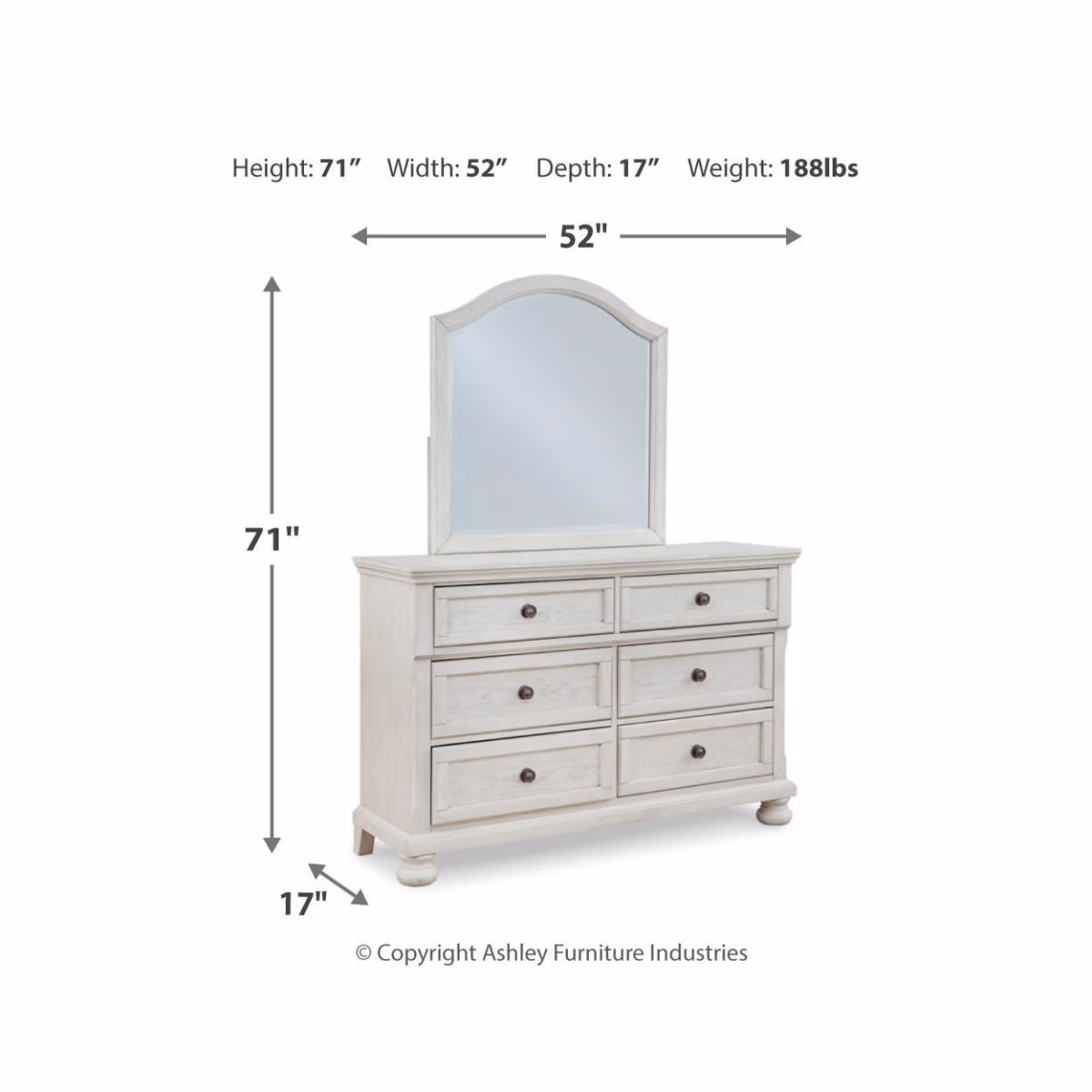 Robbinsdale Twin Storage Bed, Dresser, Mirror and Nightstand - Image 12
