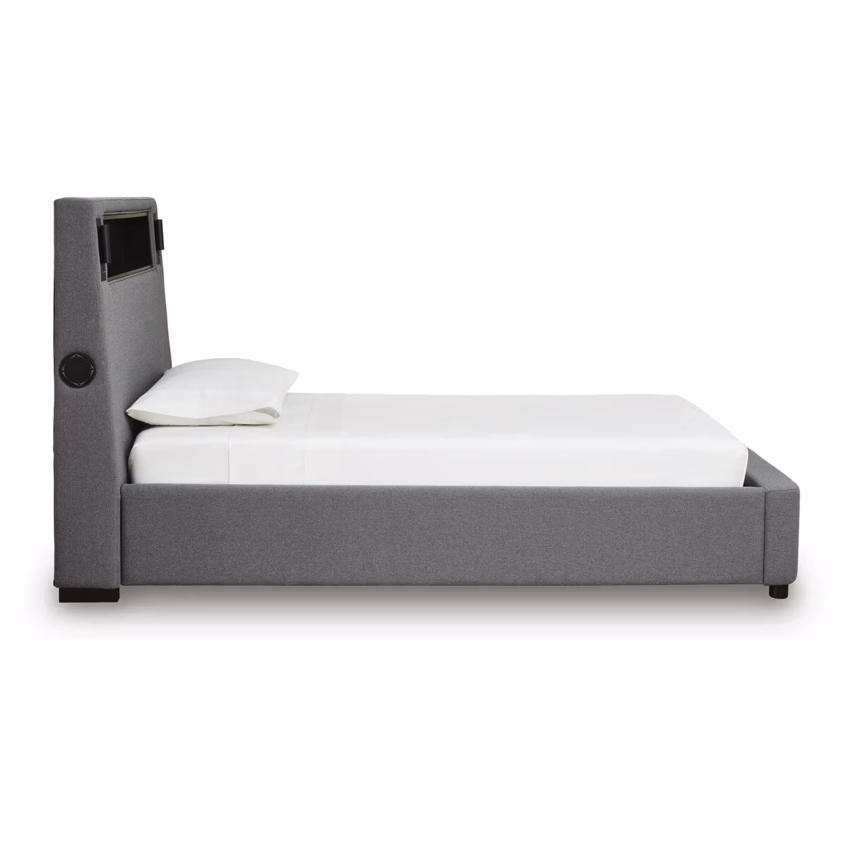 Finigale Twin Upholstered Bed with Wireless Audio - Image 5