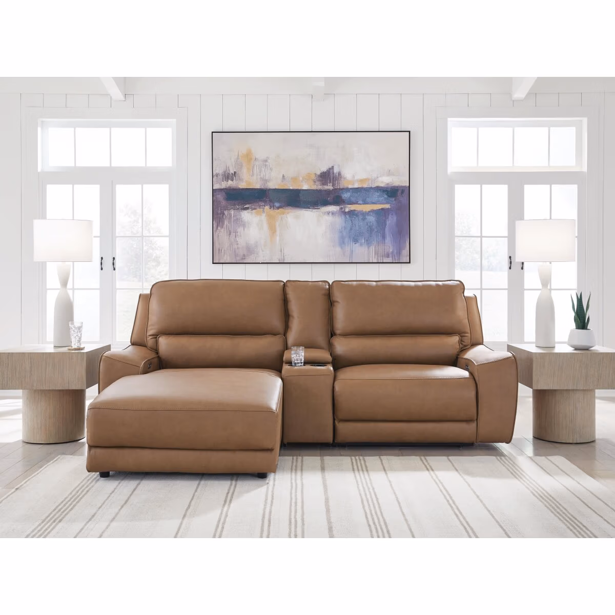 DeepWakes 3-Piece Power Reclining Sectional with Chaise - Image 3