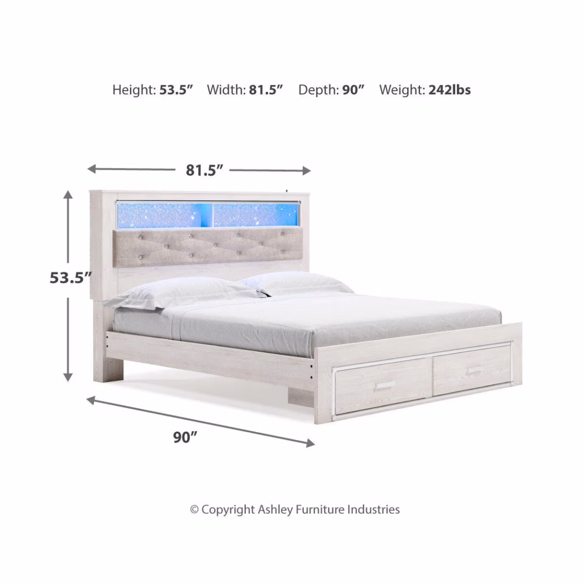 Altyra King Panel Bookcase Bed - Image 10