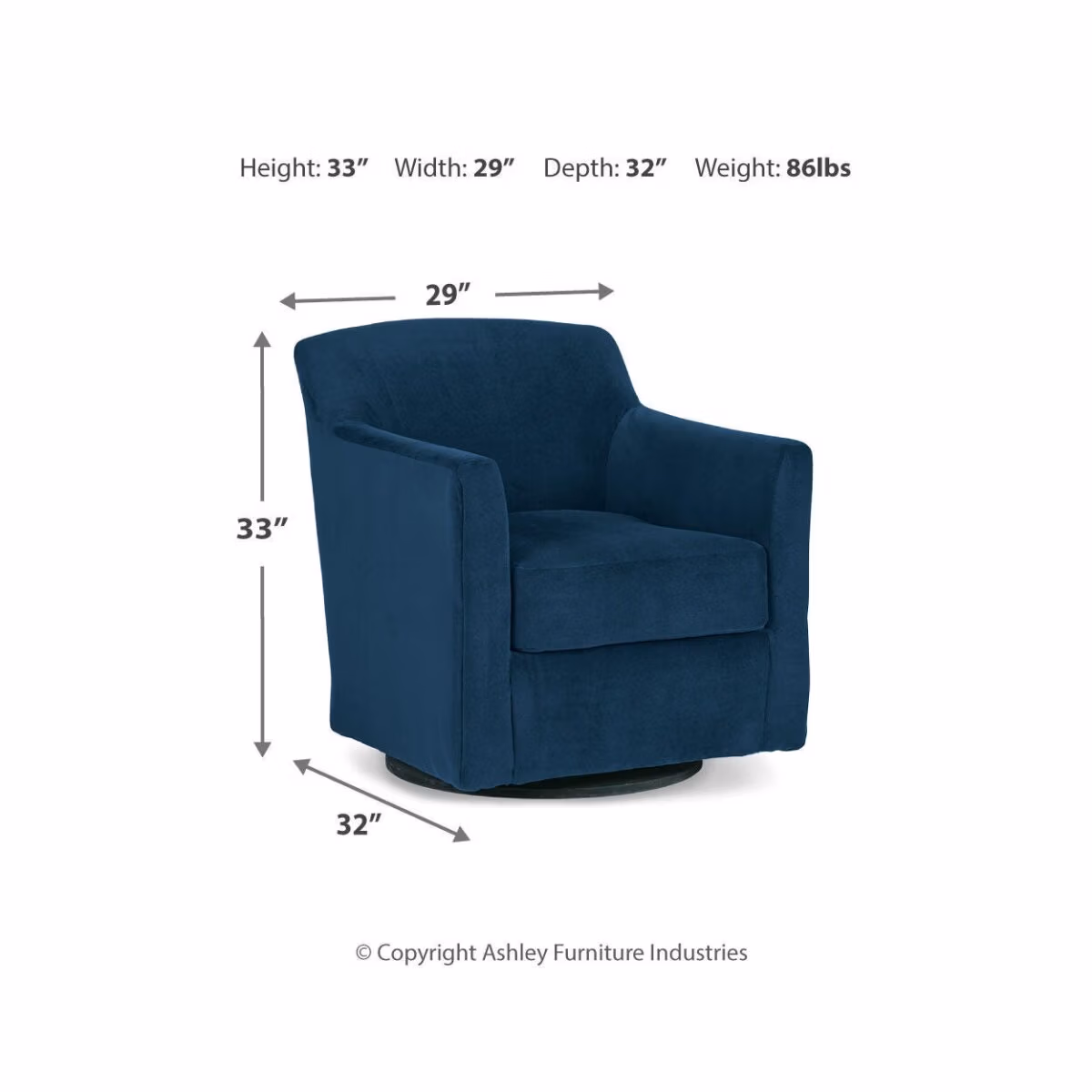 Bradney Swivel Accent Chair - Image 7