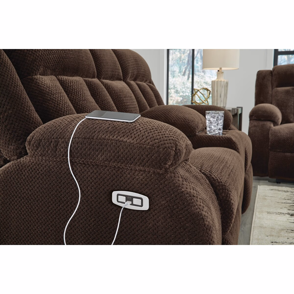 Observation Power Reclining Loveseat with Console - Image 7